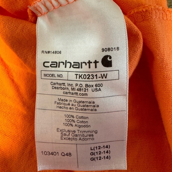Ladies Carhartt long sleeve top size L - Picture 4 of 5